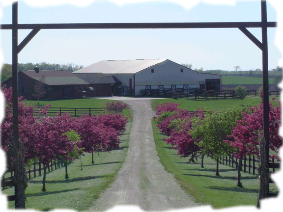 photo of training center looking down driveway