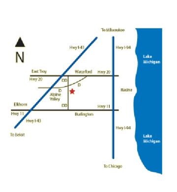 map to Dale Creek Gundogs